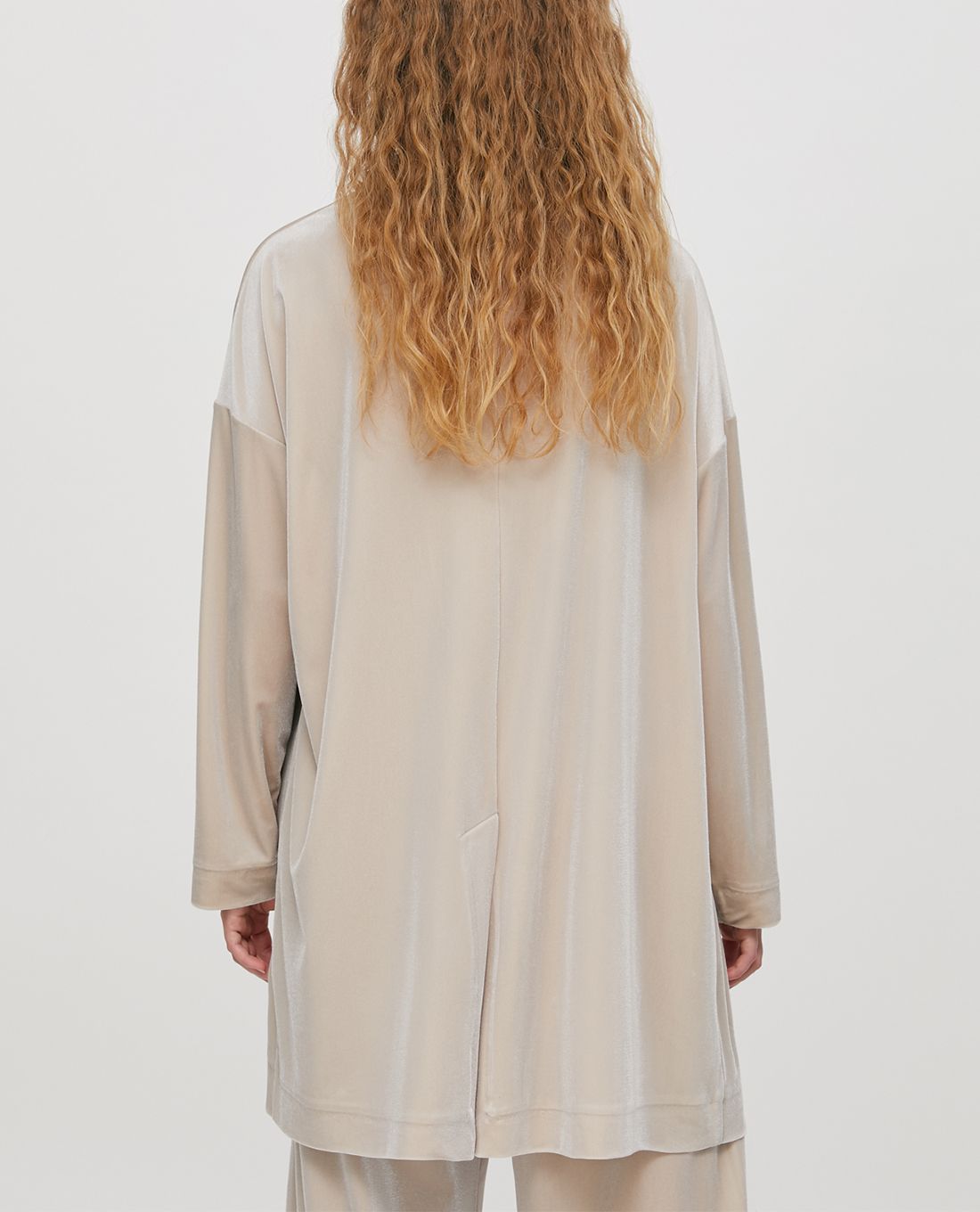 oversized velvet jacket