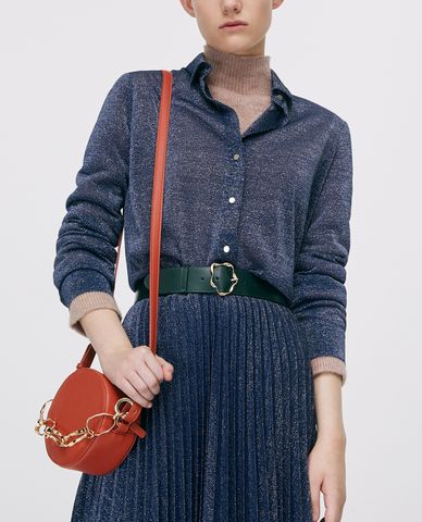  MAX&Co. - Áo sơ mi nữ tay dài Jersey Lamé 