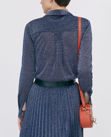  MAX&Co. - Áo sơ mi nữ tay dài Jersey Lamé 