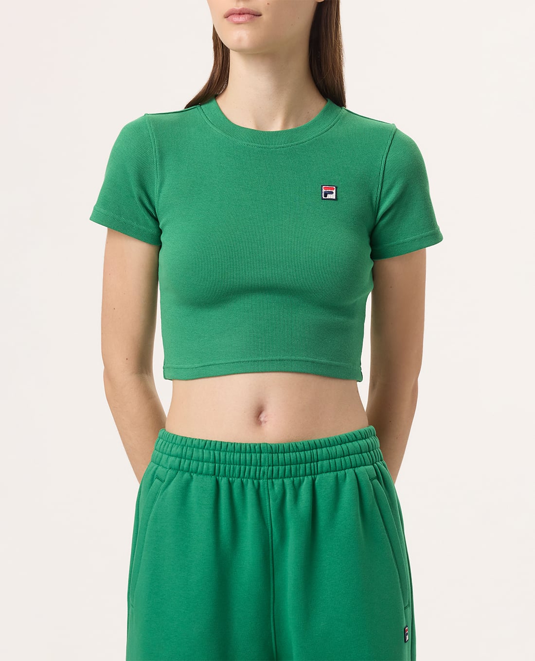 FILA - Áo croptop nữ Hailey Bieber