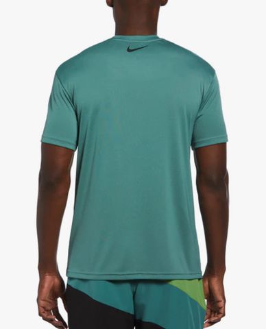  NIKE SWIM - Áo bơi nam cổ tròn tay ngắn Stacked Swoosh 