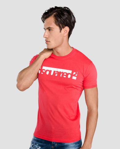  DSQUARED2 - Áo thun nam ngắn tay cổ tròn D2 