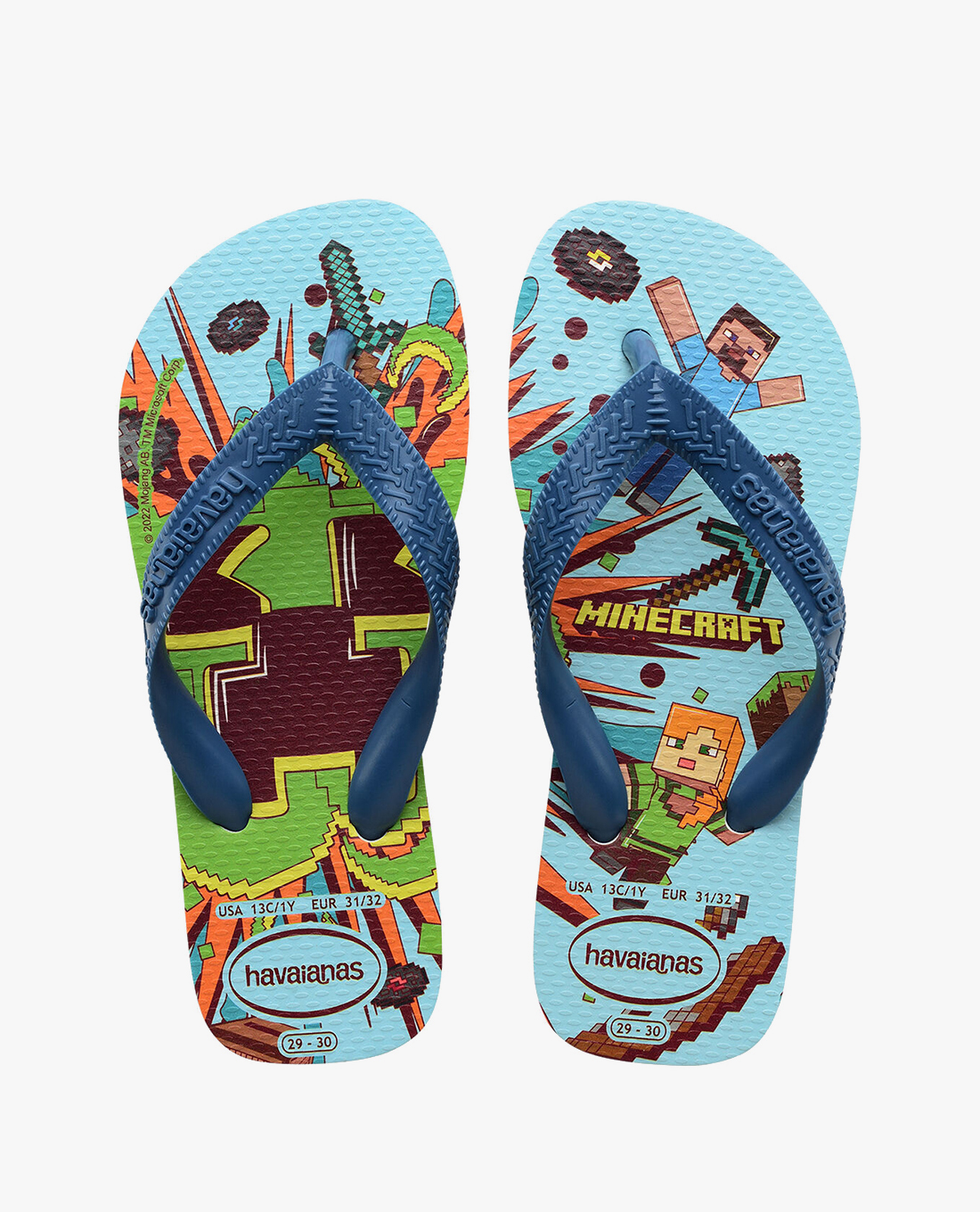 HAVAIANAS - Dép kẹp trẻ em Kids Minecraft