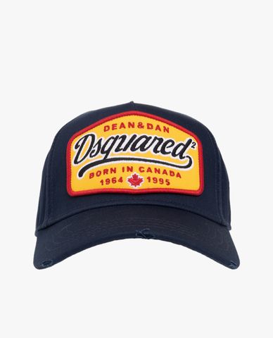  DSQUARED2 - Nón bóng chày nam rách vải phối logo thời trang 