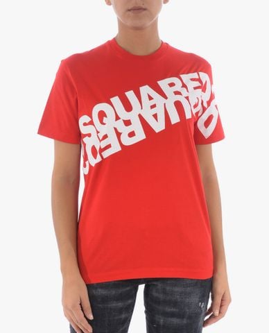  DSQUARED2 - Áo thun nữ ngắn tay cổ tròn Logo 