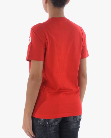  DSQUARED2 - Áo thun nữ ngắn tay cổ tròn Logo 