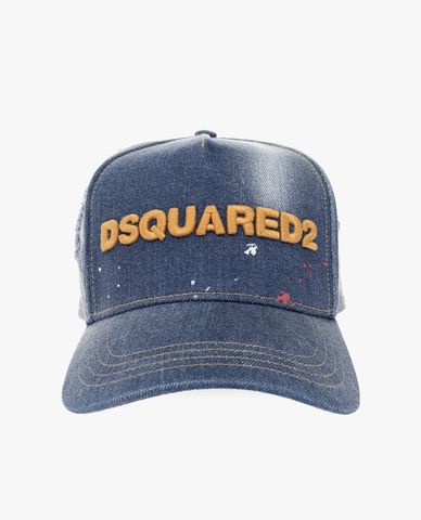  DSQUARED2 - Nón bóng chày nam thời trang Denim 