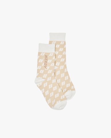  NERDY - Vớ cổ cao unisex DNA Monogram Pattern 