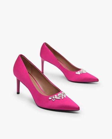  PEDRO - Giày cao gót nữ bít mũi Embellished Satin 