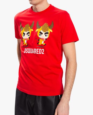  DSQUARED2 - Áo thun nam ngắn tay Year Of The Ox 
