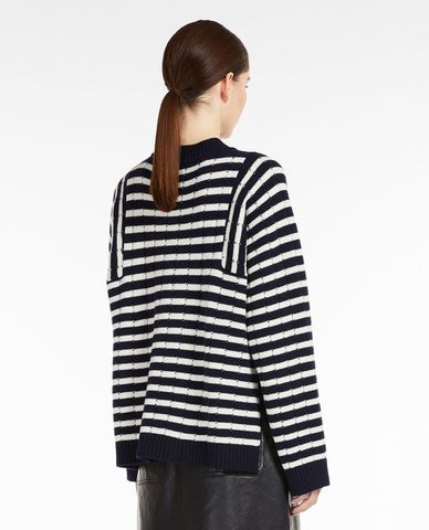  WEEKEND MAX MARA - Áo sweater nữ tay dài cổ tròn Bird 