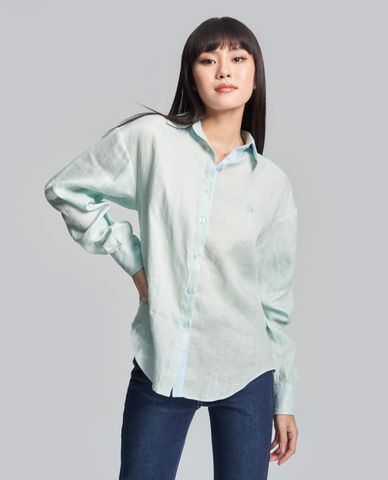 GIGI - Áo sơ mi nữ tay dài phom suông thanh lịch 