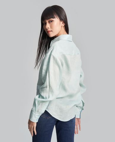  GIGI - Áo sơ mi nữ tay dài phom suông thanh lịch 