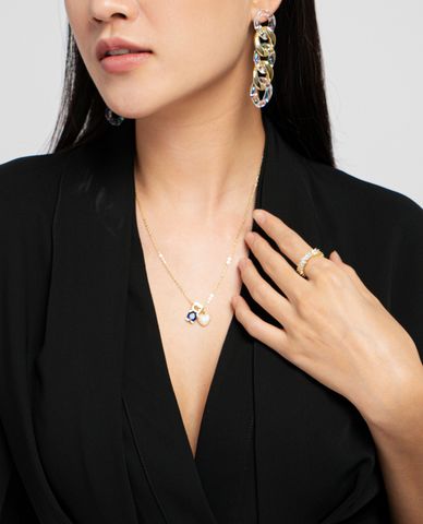  CECI - Dây chuyền nữ chuỗi xích mặt trái tim thời trang 