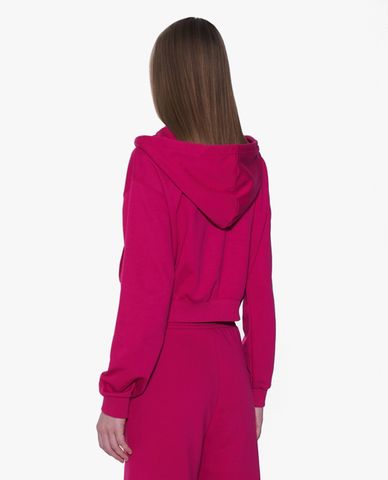  NERDY - Áo hoodie nữ tay dài phom croptop Zip Up 