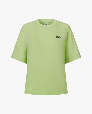  K-SWISS - Áo thun thể thao nữ cổ tròn tay ngắn Logo 