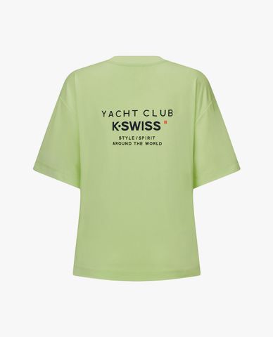  K-SWISS - Áo thun thể thao nữ cổ tròn tay ngắn Logo 