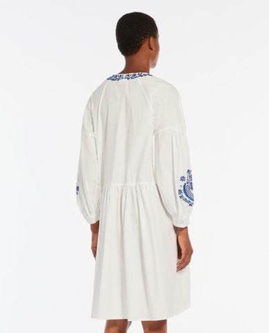  WEEKEND MAX MARA - Đầm midi cổ tròn tay dài phối dây thắt DIRCE 