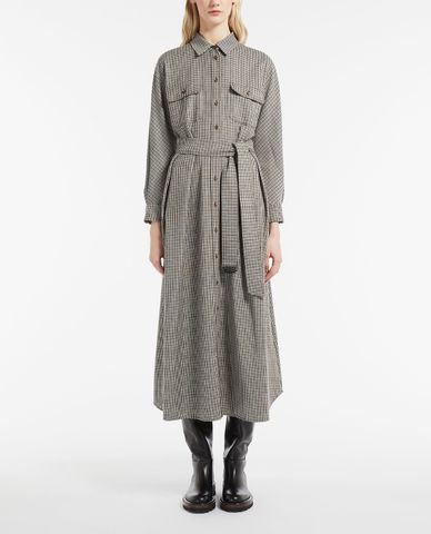  WEEKEND MAX MARA - Đầm sơ mi midi tay dài phối thắt lưng Fischio 