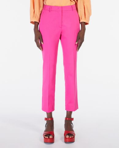  WEEKEND MAX MARA - Quần nữ ống đứng xếp li Sateen 