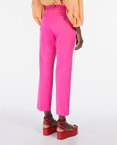  WEEKEND MAX MARA - Quần nữ ống đứng xếp li Sateen 