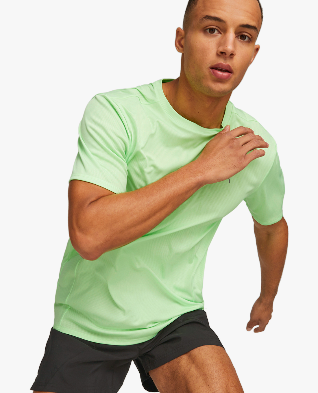 PUMA - Áo thun thể thao nam cổ tròn tay ngắn Run Favourite