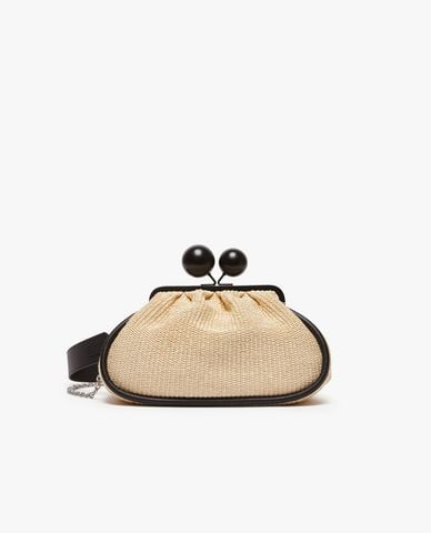  WEEKEND MAX MARA - Túi xách phom bầu phối nút tròn Efebo 