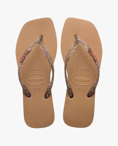  HAVAIANAS - Dép kẹp nữ Slim Square Logo Metallic 