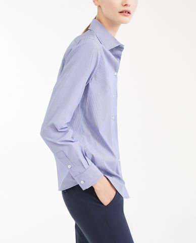  WEEKEND MAX MARA - Áo sơ mi nữ tay dài phối túi Cotton Poplin 