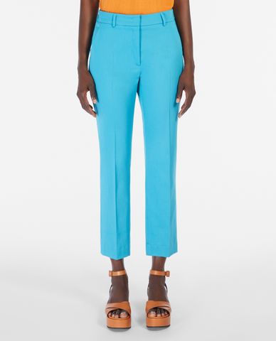  WEEKEND MAX MARA - Quần nữ ống đứng xếp li Sateen 