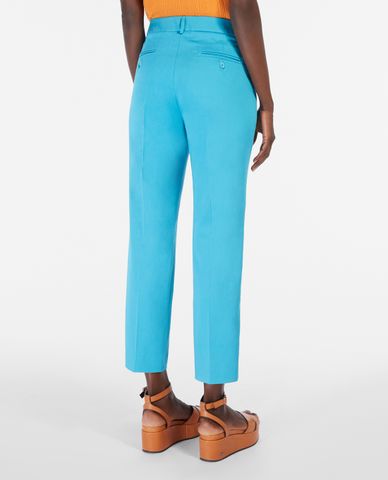  WEEKEND MAX MARA - Quần nữ ống đứng xếp li Sateen 