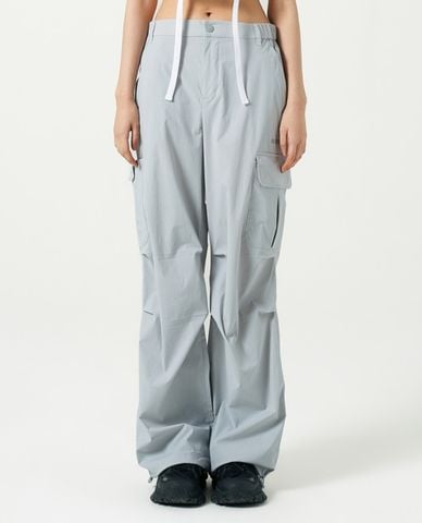  NERDY - Quần dài ống rộng unisex lưng thun Basic Cargo Woven 