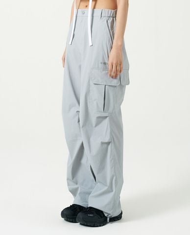  NERDY - Quần dài ống rộng unisex lưng thun Basic Cargo Woven 