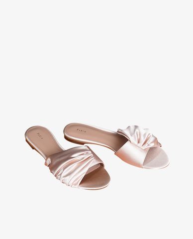  PEDRO - Giày đế bệt Ruched Satin 