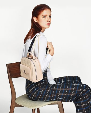  PEDRO - Balo nữ hình hộp vuông khóa zip Structured 