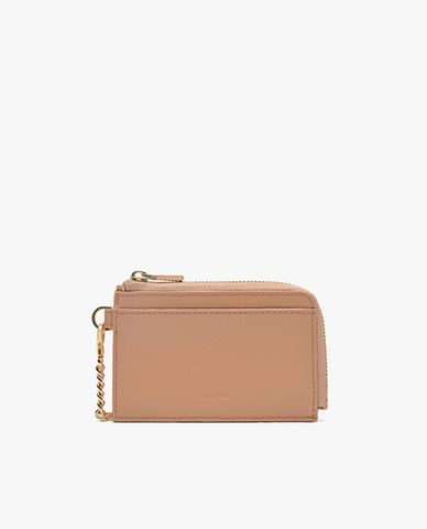  PEDRO - Ví đựng thẻ nữ chữ nhật phối zip Leather 