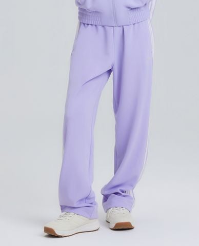  NERDY - Quần dài unisex ống rộng lung thun Jacquard Tape Track 