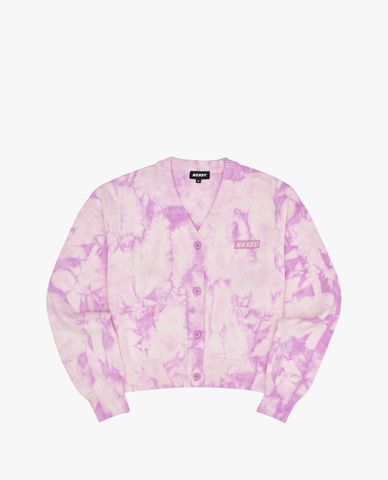  NERDY - Áo khoác cardigan tay dài cổ V Tie Dyeing Cropped 