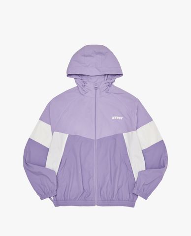  NERDY - Áo khoác thể thao tay dài phối mũ Color Block 