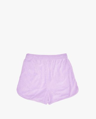  NERDY - Quần short ngắn nữ lưng thun Serif Logo Terry 