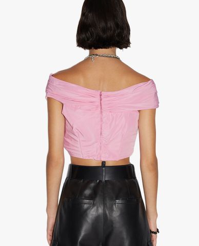  DSQUARED2 - Áo croptop nữ trễ vai thời trang 