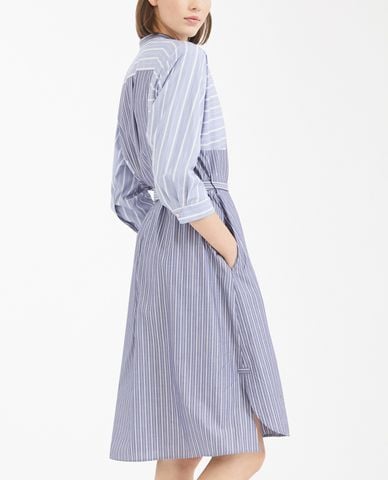  WEEKEND MAX MARA - Đầm sơ mi phom suông họa tiết sọc kẻ 