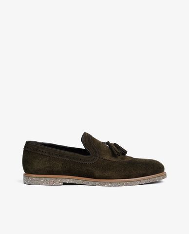  PEDRO - Giày tây nam Moccasins Olive 