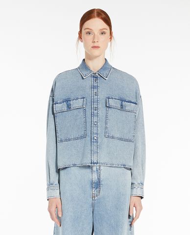  WEEKEND MAX MARA - Áo khoác denim phom boxy trẻ trung Zemira 