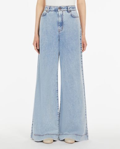  WEEKEND MAX MARA - Quần jeans nữ ống rộng thời trang Vega 