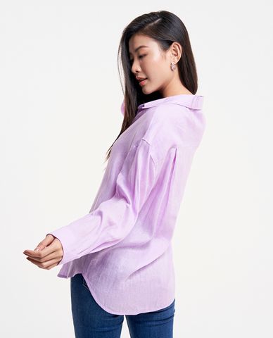  GIGI - Áo sơ mi nữ cổ bẻ tay dài thanh lịch 