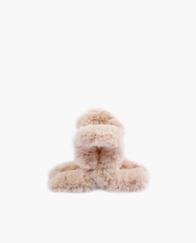  CECI - Kẹp tóc dáng mảnh phối lông mềm mại 