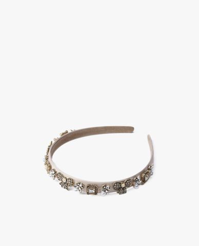  CECI - Băng đô cài tóc nữ bản nhỏ đính phụ kiện sang trọng 