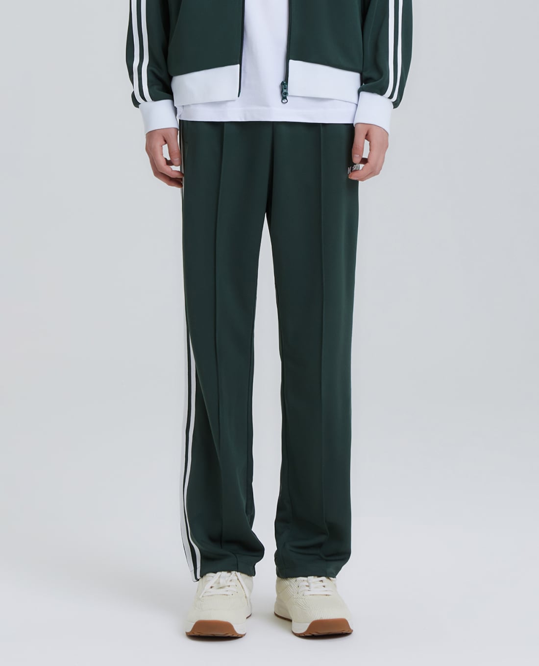 NERDY - Quần dài unisex ống rộng lưng thun Classic Ny Track