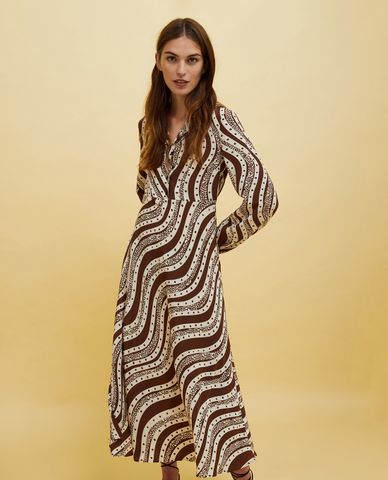  MAX&Co. - Đầm sơ mi maxi tay dài cổ V Kayes 